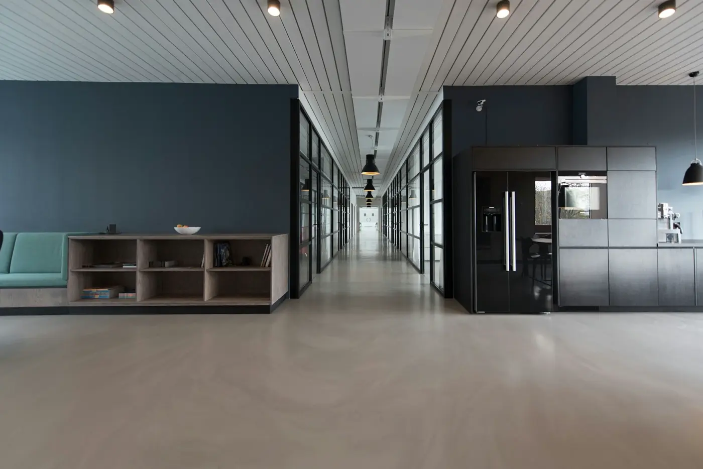 Clean modern empty office interior
